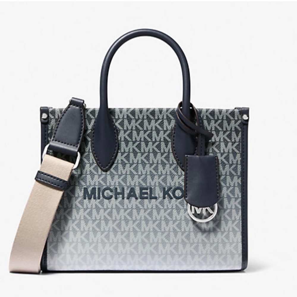 Michael Kors Mirella Small Ombré Signature Logo Crossbody Satchel Tote Shoulde - Picture 14 of 16